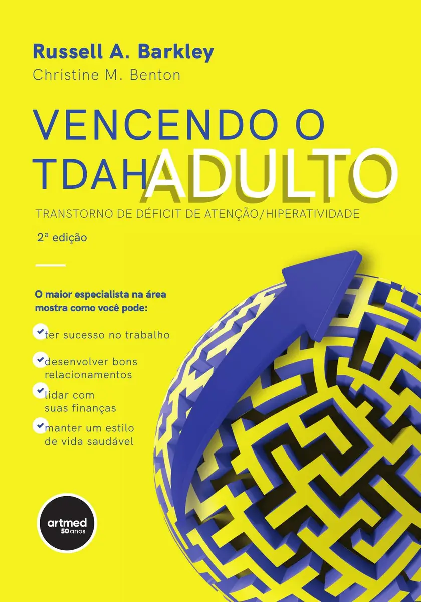 Capa do livro Vencendo o TDAH adulto.